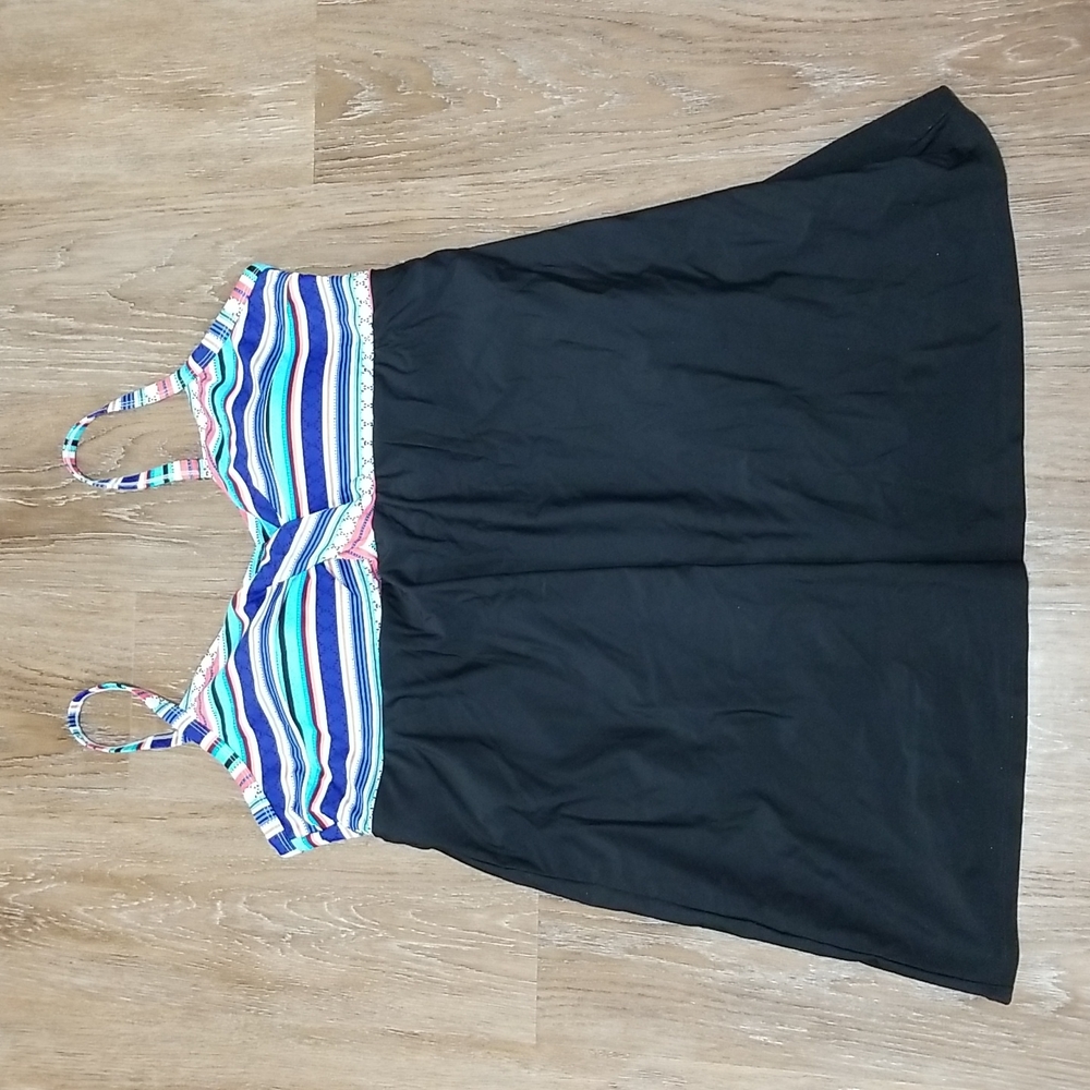 (22W) Krista One Piece Swimdress Colorful Swimwear Beach Vacation Pool Ocean